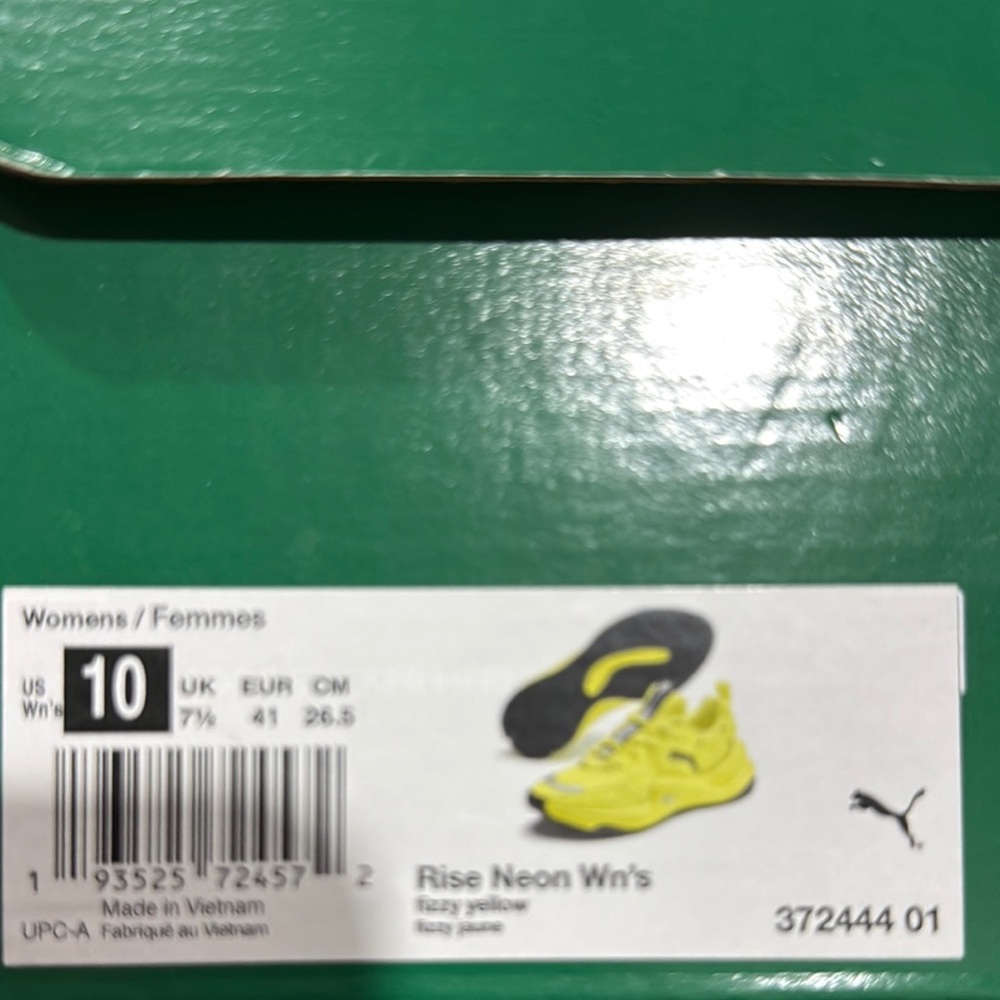 PUMA Women's Rise Neon Sneakers - Fuzzy Yellow